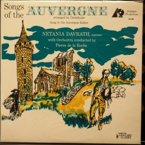 Canteloube Songs of The Auvergne <br/> Disque Vinyle de Collection APC002